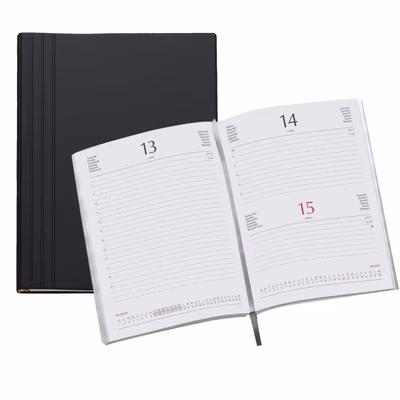 Immagine di Agenda Flexy Tam gommato giornaliera 15x21 nero 50+