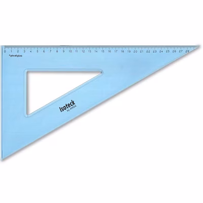 Immagine di Squadra professionale in plexiglas ARDA ISOTECK 60 gradi cm 30