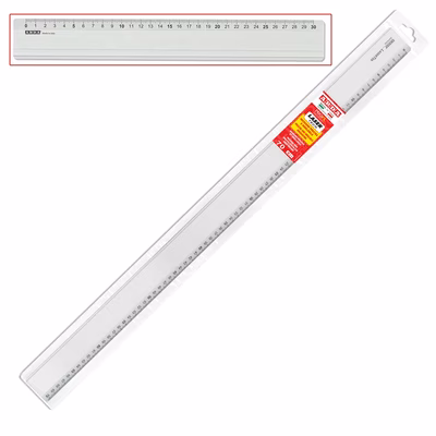 Immagine di Riga in alluminio con gomma cm 70