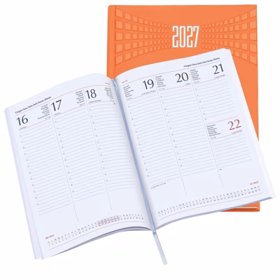Immagine di Agenda Matra settimanale f.to 17x24 arancione 30+