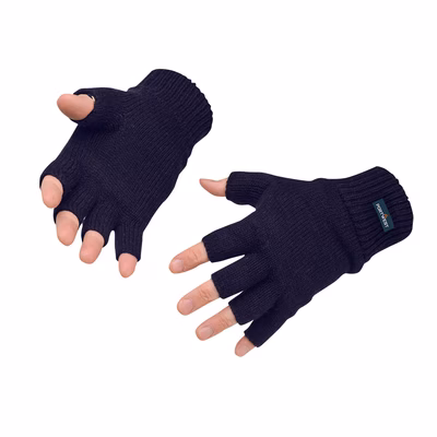 Immagine di Guanti in maglia senza dita insulatex PORTWEST GL14 colore blu navy