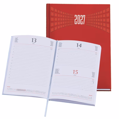 Immagine di Agenda Matra giornaliera f.to 15x21 rosso