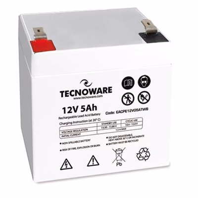 Immagine di Gruppo di continuità Tecnoware POWER BATTERY TECNOWARE 12V 5AH FASTON 6,3 MM EACPE12V05ATWB