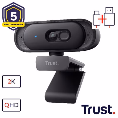 Immagine di Tomar 2k qhd webcam black