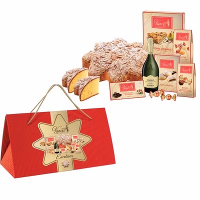 Immagine di Confezione Excelsior in velluto rosso - 7pz