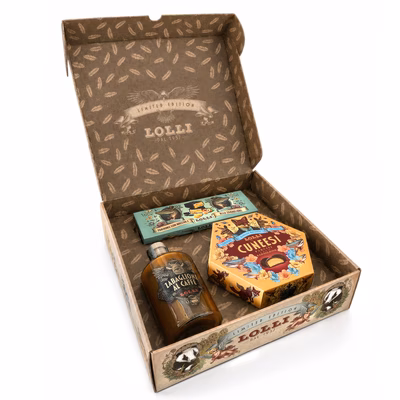 Immagine di Lolli Luxury Large Box Liquore Zabaglione al Caffè + Torrone e Cuneesi allo Zabaglione - 3pz