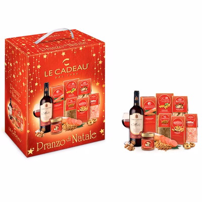 Immagine di Scatola serigrafata Pranzo di Natale - 8pz