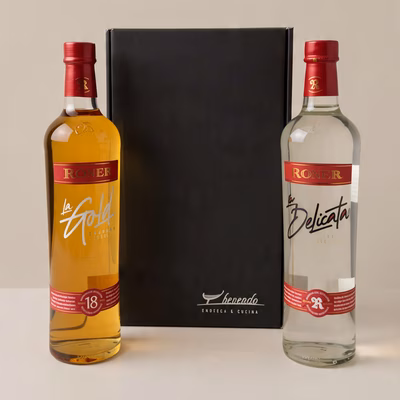 Immagine di Confezione regalo Grappa Roner bianca + Barrique - 2pz