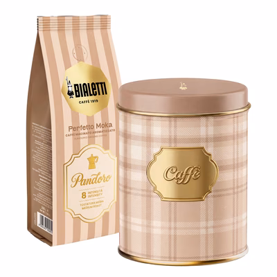Immagine di Caffè macinato Perfetto Moka aromatizzato al Pandoro in barattolo da 200 g