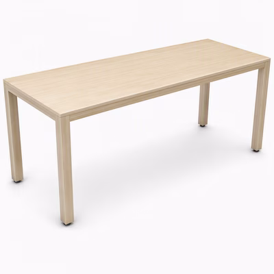 Immagine di Scrivania operativa ACTIU PRISMA 180x80x74H cm gamba metallica acacia piano acacia