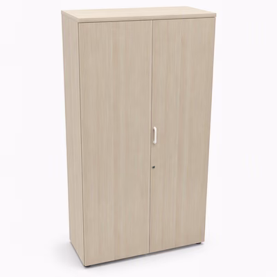 Immagine di Armadio alto ACTIU PRISMA 100x42x185h cm 2 ante con serratura colore acacia