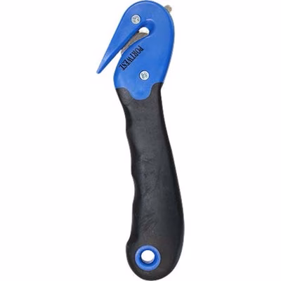 Immagine di Cutter di sicurezza a lama chiusa PORTWEST KN50 colore blu