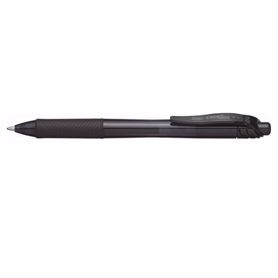 Immagine di Roller ink gel a scatto colore nero PENTEL ENERGEL X punta media mm 1