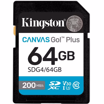 Immagine di Memory Card secure digital xc 64GB KINGSTON SD Canvas Go! Plus 64GB SDG4/64GB
