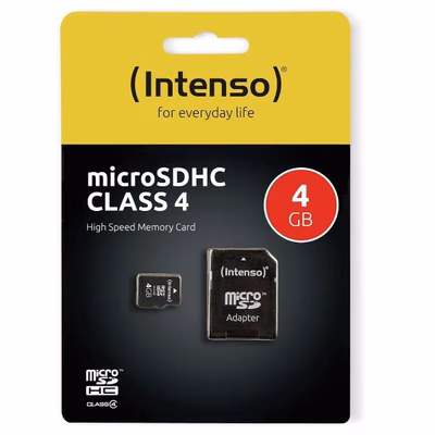 Immagine di Memory Card micro sd hc 4GB INTENSO MICRO SD CLASS 4 4GB 3403450