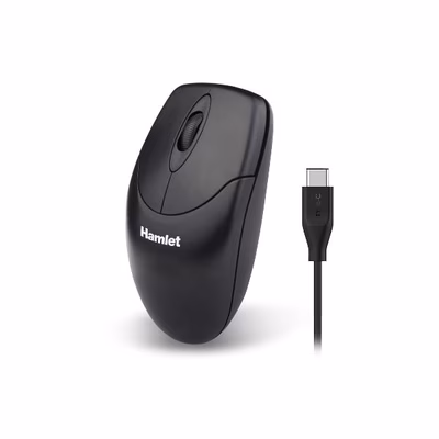 Immagine di HAMLET XMICEU2-C MOUSE OTTICO USB-C 1000dpi + 3 TASTI XMICEU2-C