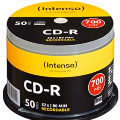 Immagine di Cd-r 700 mb/80 m.52x cake box 50pz.