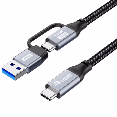 Immagine di 2 in 1 USB 3.2 gen 2x2 c to c 1m