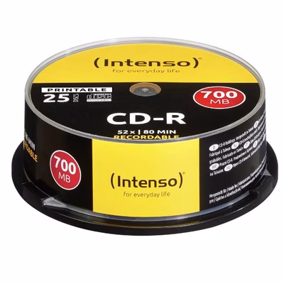 Immagine di Cd-r 700mb.12x printable spin.25pz.
