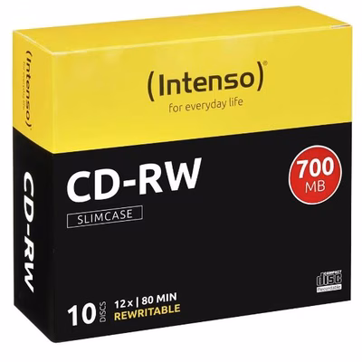 Immagine di Cd-rw 700mb/80 m.12x slim case 10pz