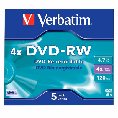 Immagine di Dvd-rw 4.7 gb 4x conf.5 s