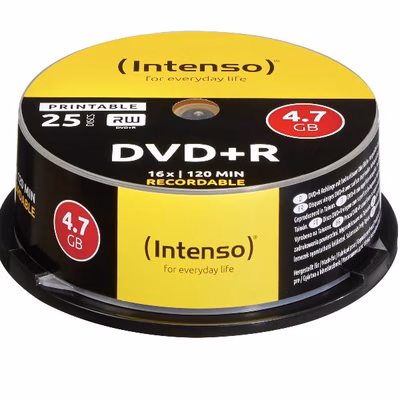 Immagine di Dvd+r 4.7gb 16x spindle printab.25p