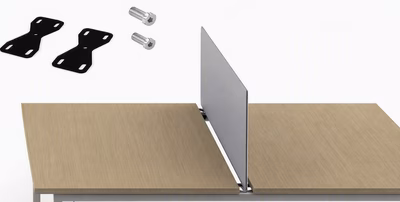 Immagine di Coppia piastre sottopiano ARTEXPORT MOOD per pannello frontale H40 cm per bench colore nero opaco