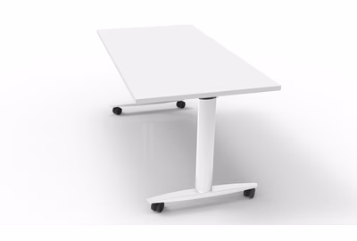 Immagine di Tavolo multifunzione ARTEXPORT RIB su ruote 160x80x74H cm piano ribaltabile colore bianco
