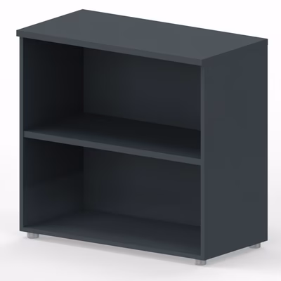 Immagine di Libreria bassa a giorno ARTEXPORT RAW 90x46x85H cm colore antracite.