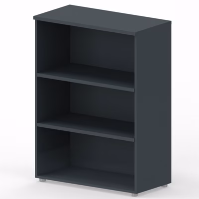 Immagine di Libreria media a giorno ARTEXPORT RAW 90x46x123H cm colore antracite.