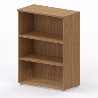 Immagine di Libreria media a giorno ARTEXPORT WORK 90x46x123H cm struttura noce