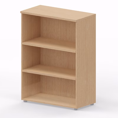Immagine di Libreria media a giorno ARTEXPORT WORK 90x46x123H cm struttura rovere chiaro