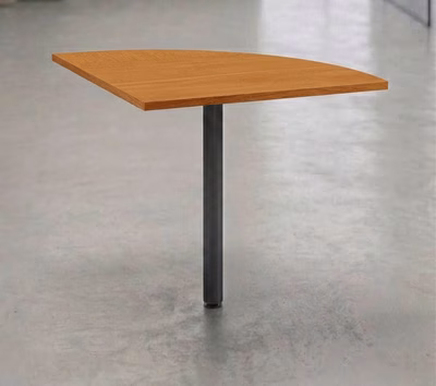 Immagine di Raccordo EASYSPACE 90° + gamba cm 80x80x72 antracite/noce