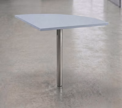 Immagine di Raccordo EASYSPACE 90° + gamba cm 80x80x72 cromato/grigio