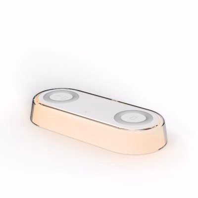 Immagine di Caricabatterie wireless/senza fili bianco USB-C CELLY WLLIGHT2IN1 - Lampada LED da Scrivania con Dop
