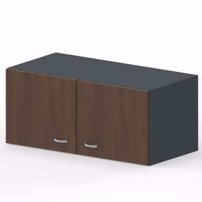Immagine di Libreria sopralzo c/ante battenti ARTEXPORT RAW 90x46x40H cm strutt antracite ante frassino toscano