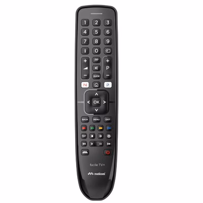 Immagine di Telecomando universale nero MELICONI Gumbody Facile TV+ 806079