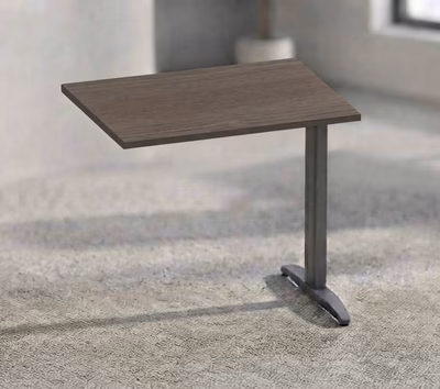 Immagine di Allungo gamba ad "L" EASYSPACE cm 80x60x72 antracite/frassino toscano