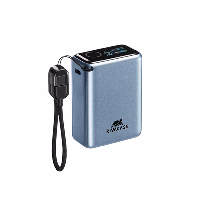 Immagine di Power bank da 10.000 mAh con ricarica rapida Power Delivery fino a 40 W e display TFT integrato