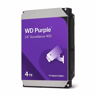Immagine di Hard disk interno Western Digital WD Purple 4TB SATA 3,5" per videosorveglianza