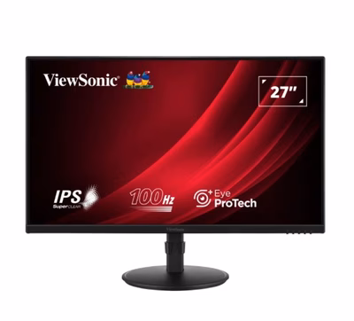 Immagine di Monitor 27" Full HD VIEWSONIC SuperClear IPS 100Hz con supporto ergonomico completo