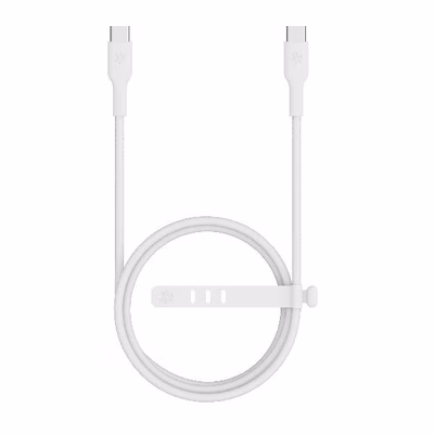 Immagine di Cavo USB-C celly intrecciato 1,5 m, ricarica rapida fino a 120 w, bianco