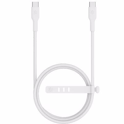Immagine di Cavo USB-C celly intrecciato 1,5 m, ricarica ultra rapida fino a 240 w, bianco