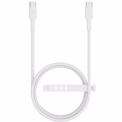 Immagine di Cavo USB-C celly intrecciato 1,5 m, ricarica rapida fino a 60 w, bianco