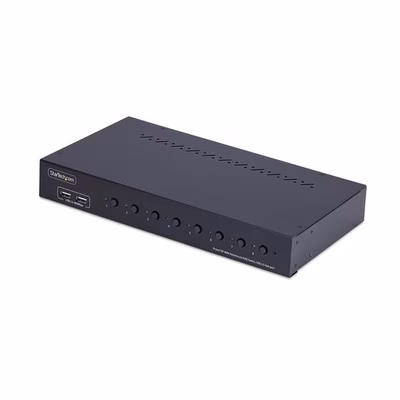 Immagine di Switch kvm displayport startech.com 8 porte 4K 60hz con hub USB e montaggio rack 1u