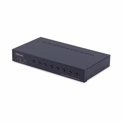 Immagine di Switch kvm startech HDMI 8 porte 4k60 con hub USB e montaggio rack 1u