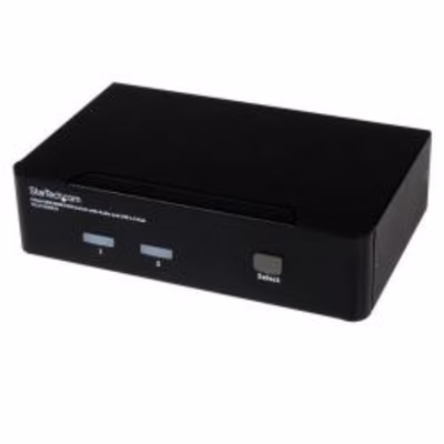 Immagine di Switch kvm startech HDMI USB 2 porte con audio e hub USB 2.0
