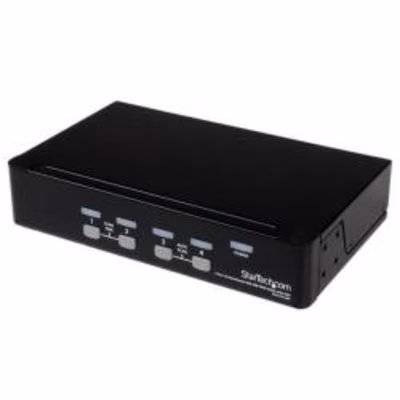 Immagine di Switch kvm startech usb/vga 4 porte 1u con osd e montaggio rack