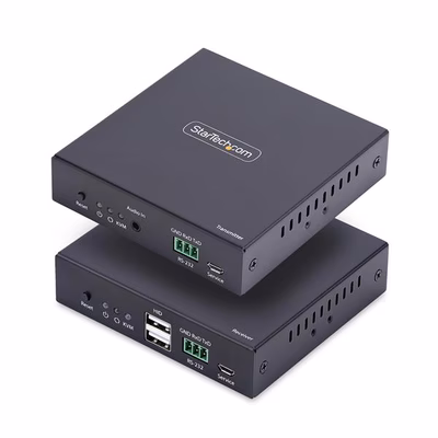 Immagine di Extender kvm startech HDMI 4K su rete ip con usb, audio e rs-232