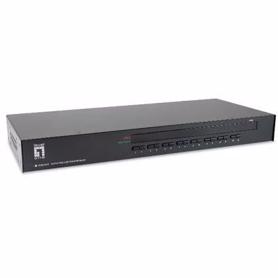 Immagine di Switch kvm levelone rack 16 porte ps/2-usb vga con osd e daisy chain